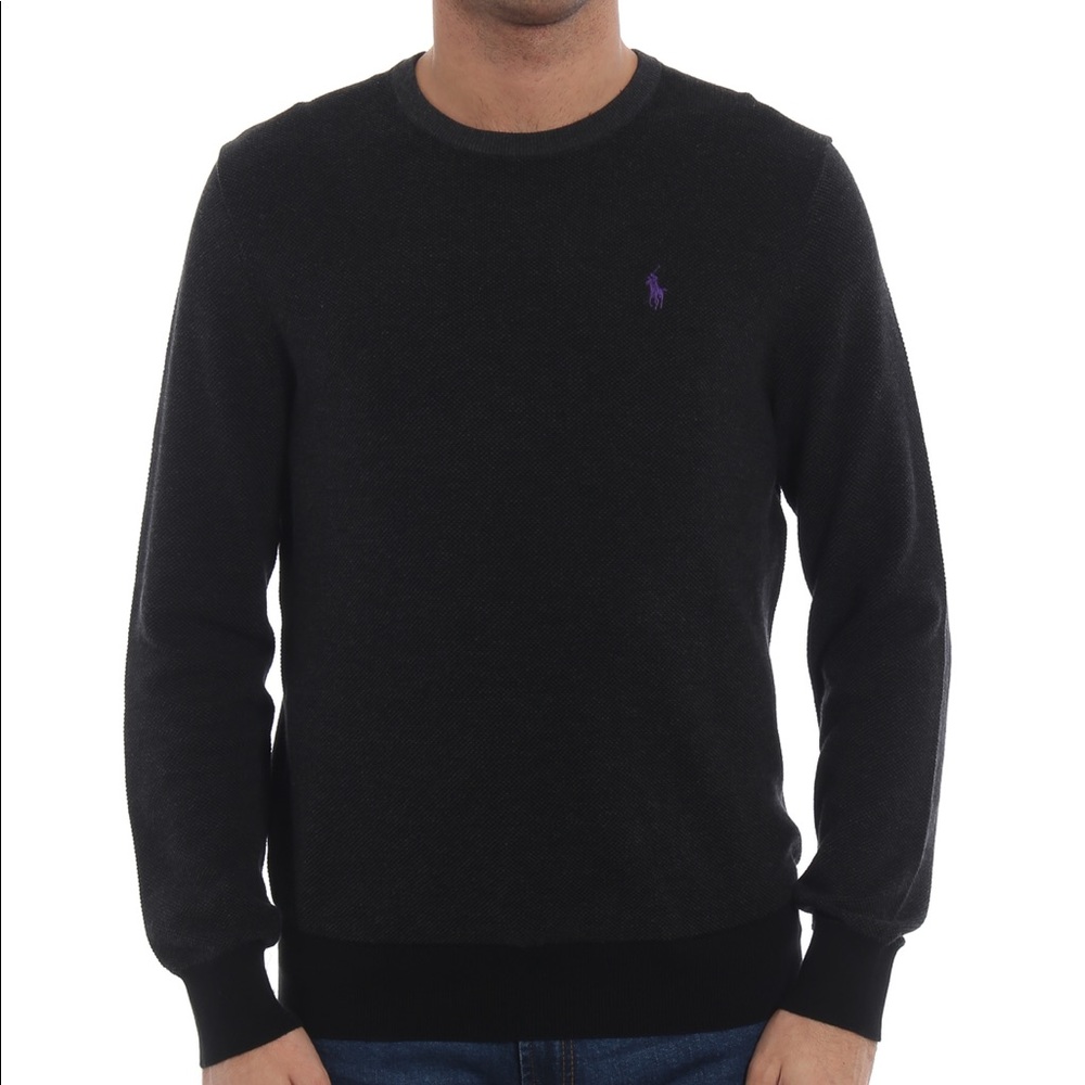 Polo Ralph Lauren Dark Grey Pima Cotton Crewneck (S)